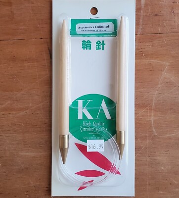 KA circular knitting needles set US15  36'', 10mm 91cm Bamboo
