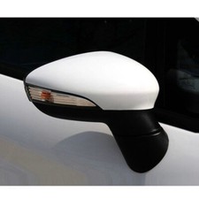 For 2008-2017 Ford Fiesta MK7 Right Driver Side Wing Door Mirror Cover Cap White
