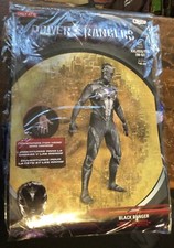 New Adult Power Rangers Black Ranger Halloween Costume XXL 50 To 52