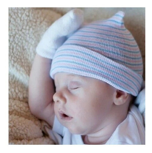 Pink and hotsell blue newborn hat