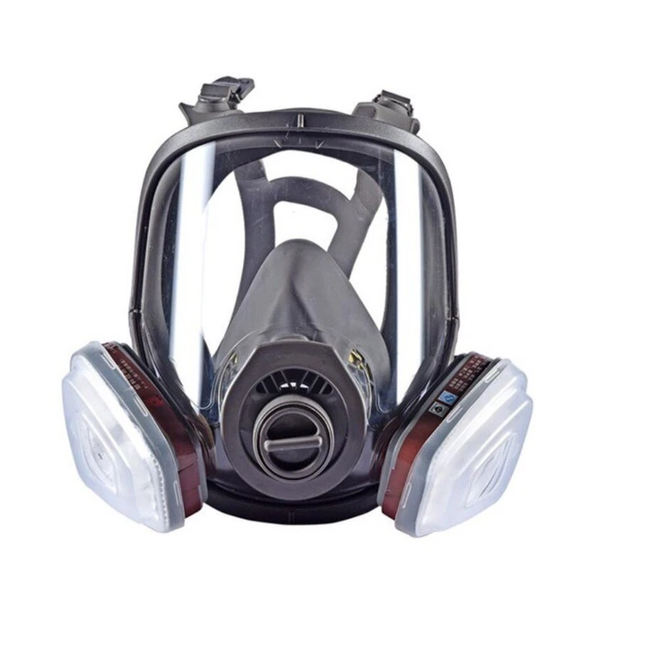 Full/Half Face Gas Mask Respirator Set For Painting Spraying Safety Facepiece US - Image 3 of 4
