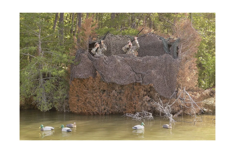 Premium Series Camouflage Military Spec Netting with Mesh Netting Attached - Image 4 of 4