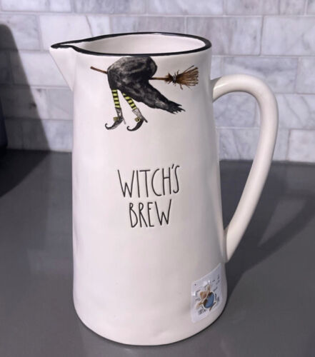 RAE DUNN Halloween “WITCH'S BREW " Matte Pitcher, NEW - Picture 1 of 4
