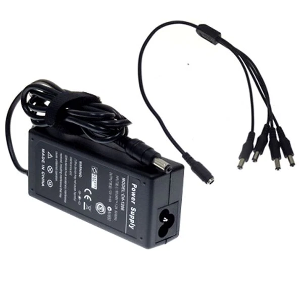 LYT 4CH Power Supply CCTV CCD Camera 4 Port 12V DC+Pigtail