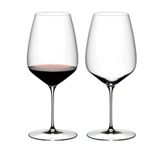 RIEDEL CRYSTAL VELOCE CABERNET MERLOT WINE GLASS 2 PCS 29OZ 9.5"H 6330/0 NEW NIB