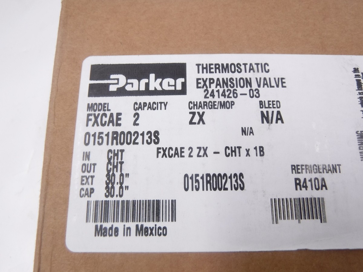 Parker Hannifin FX Thermostatic Expansion Valve FXCAE For A/C