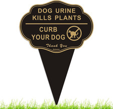 Dog Urine Kills Plants Sign Curb Your Dog Sign,14  X10  No Peeing Signs for Lawn