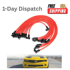 10.5mm Hei Spark Plug Wire Set Sbc Bbc 350 454 Red 9pc Lucky Seven 10.5mm Hei Spark Plug Wire Set Sbc Bbc 350 454 Red 9pc Lucky Seven