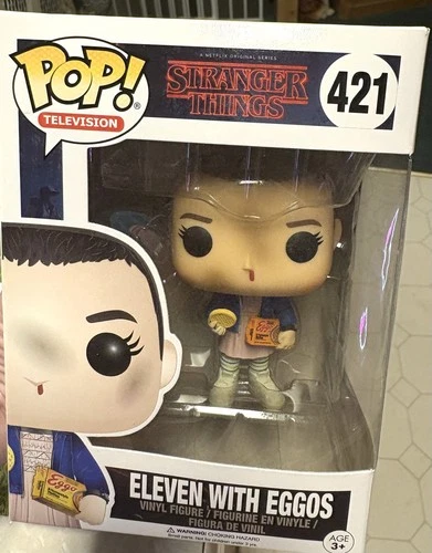 Stranger Things Eleven with Eggos # 421 Vinyl Figure Funko Pop!