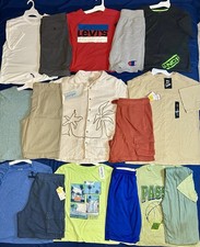 Huge Lot Boys Size 14 16 18 Clothes NEW EC Levis Jean Shorts Summer Shirts C J
