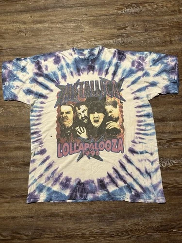 Lollapalooza Metallica Soundgarden Wu Tang Clan 1990s vintage concert t-shirt, vintage, size XXL, single stitch, B+ condition