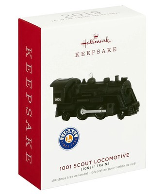 LIONEL 1001 Scout Locomotive NEW Hallmark 2019 Train Engine Ornament 11-1-198