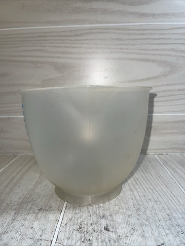 Pichet bol à mesurer vintage Tupperware 8 tasses 2 litres rouge/bleu mélange n magasin - Photo 2/6