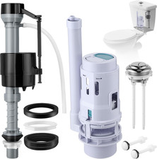 1 Pack 3 Inch Universal Toilet Tank Replacement Kit, Include Dual Flush Valve wi