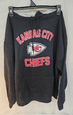 NWT NFL Team Apparel KANSAS CITY CHIEFS Pullover Hoodie Sweatshirt Men 2XL Black