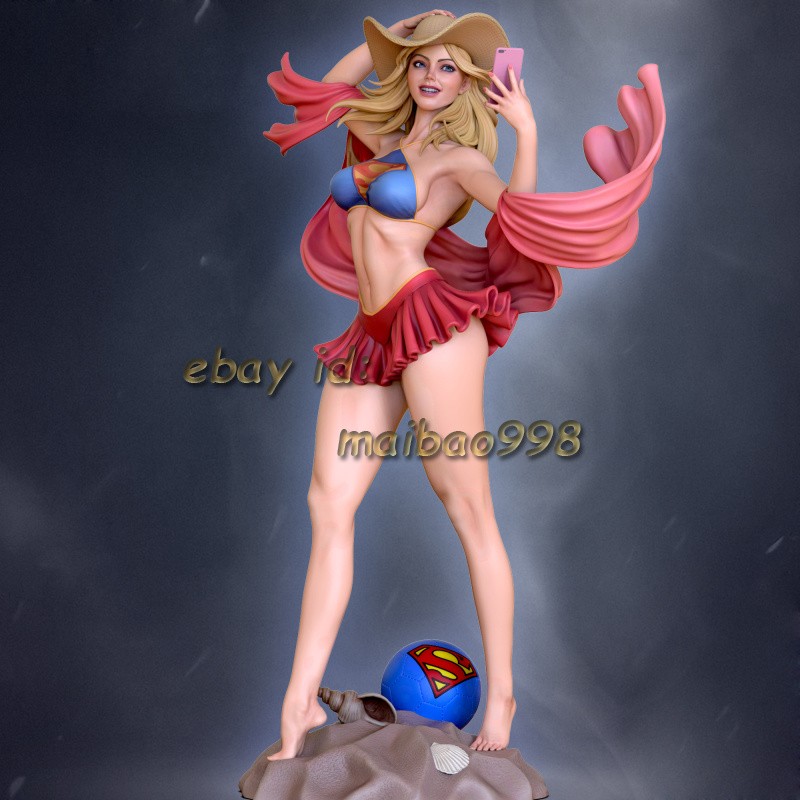 Super Girl 3D Print Garage Kit Model Kit Unpainted Unassembled GK 1/8 1/6 1/4