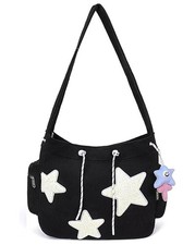 Cute Corduroy Tote Bag for Women Aesthetic Crossbody Handbag Y2K Hobo