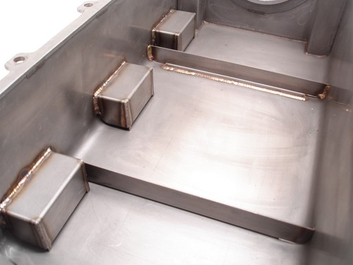 NASCAR HENDRICK ENGINES GM R07 R07.2 CHEVY STAINLESS STEEL DRY SUMP OIL PAN #209 - Foto 4 di 12