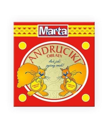 5903061900034 Marta Andruciki oblaty bez cukru 25g MARTA