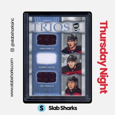 2024 UPPER DECK THE CUP SIMON NEMEC SEAMUS CASEY LUKE HUGHES TRIOS JERSEY /49