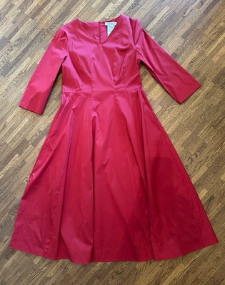 S Max Mara, Kleid, Rot, Gr. 38