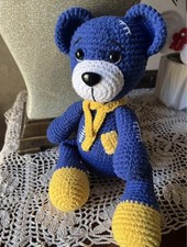 Handmade Crochet 11  Teddy Bear Amigurumi stuff toy Butta soft yarn