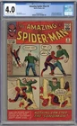 AMAZING SPIDER-MAN #4 CGC 4.0 OFF-WHITE TO WHITE PAGES MARVEL COMICS 1963