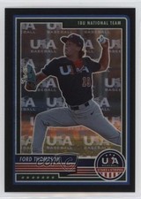 2023 Panini USA Baseball Stars & Stripes Team Logo Prizm 49/50 Ford Thompson o1w