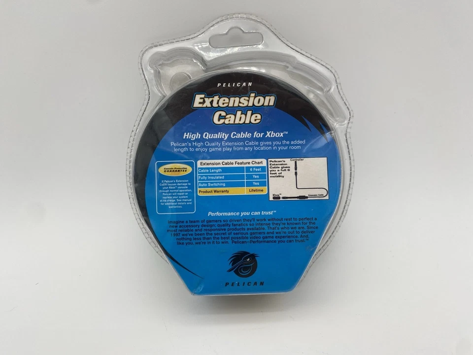 Pelican Xbox Controller Extension Cable 6ft – New in Box – Original Xbox - Image 4 of 4