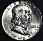 1962-D 50C FRANKLIN SILVER HALF DOLLAR KM# 199 Grade:  Choice BU A7165