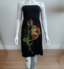 Womens Lightweight Sleeveless Strappy Dress Boho Hippie One Size