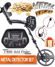 Basic Waterproof Metal Detector 7.8" Coil 6.5KHz 2 Modes Kids Adult Beginners