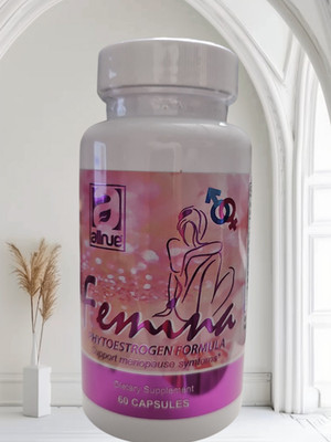 Femina Phytoestrogen Formula - Herbal Menopause Support Supplement  60 Capsules
