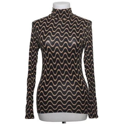Stradivarius, pull à col roulé, taille : S, noir/beige, chevron, femme #LJD - Photo 1/4