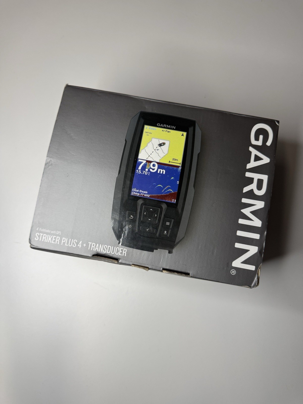 Garmin 4.3 STRIKER Plus 4 GPS Fish Finder with Dual-Beam CHIRP Sonar Transducer