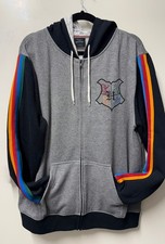 Universal Studios Harry Potter Hogwarts Alumni Sweatshirt Hoodie Full Zip Size M