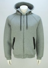 Alexander Wang x H M Full Zip Hoodie Heather Scuba Neoprene Jacket Gray Size M