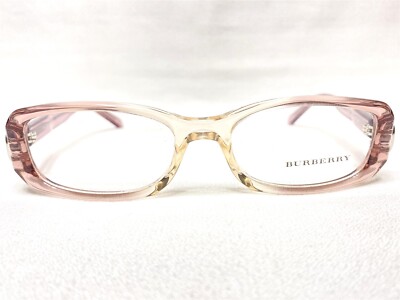 NEW Burberry BE2006 3031 Womens Faded Pink Rectangle