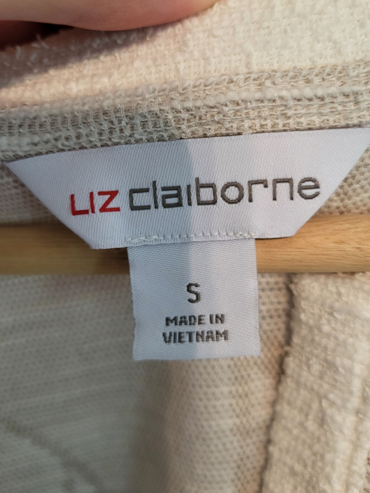 Liz Claiborne  Terrycloth Sleeveless Henley Dress Size S