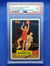 1996 Topps Stars DOLPH SCHAYES Members Only PSA 9 1957 REPRINT card SYRACUSE