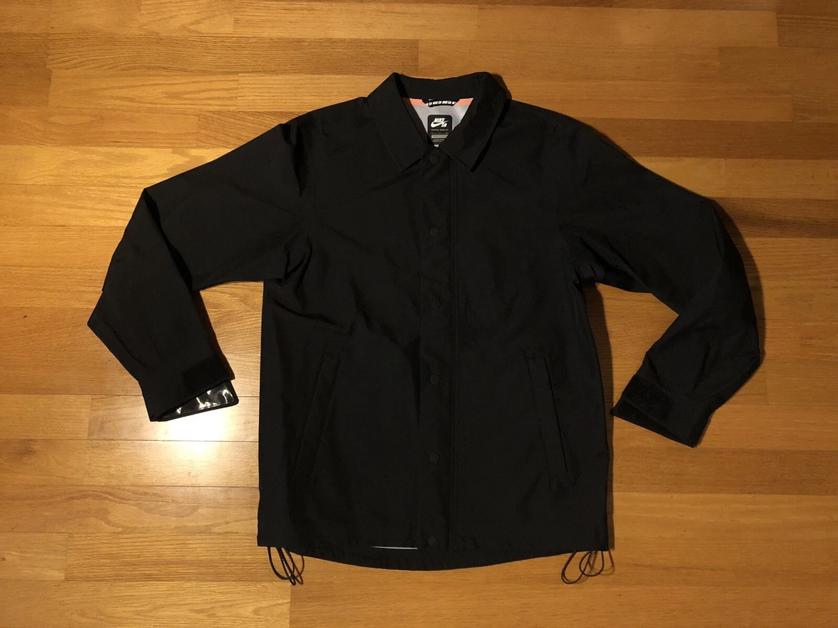 New S Nike SB Gore-Tex Black Jacket Skateboard Waterproof 3M