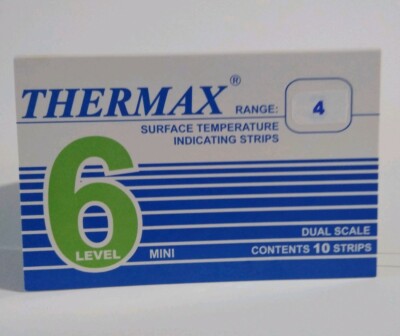 THERMAX Temperature Level 6 Mini  Range 4 Dual Scale 10 Strips 