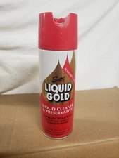Vintage Scott's Liquid Gold Wood Cleaner 12oz Almond Scent Preservative