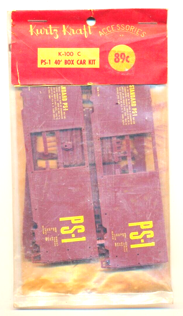 HO Gauge - Vintage Kurtz Kraft K-100 C PS-1 40' Box Car Kit - NIP