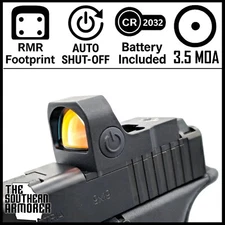 NEW OPEN REFLEX RED DOT OPTIC SIGHT FOR GLOCK RMR WITH ADAPTER PLATE 02