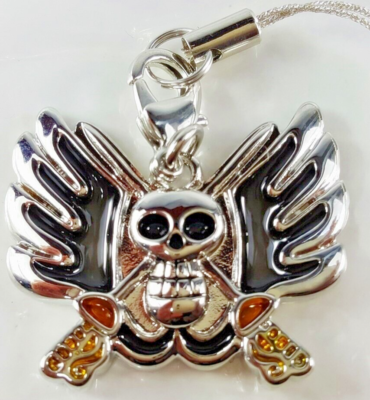 One Piece Exhibition Pirate Flag Metal Charm Crocodile Shueisha