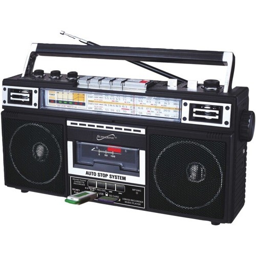 Supersonic CD Players, Boomboxes & Cassette Players SC3201BTBK eBay