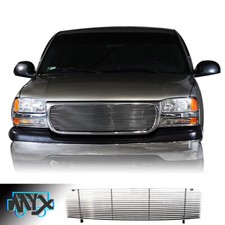 Chrome Upper Grill Billet For 1999-2002 GMC Sierra 1500/00-06 Yukon/01-06 Grill