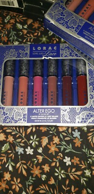 LORAC ALTER EGO LOVE, LUST & LACE LIP GLOSS SET of 6 ~ FULL Sizes, NIB!!