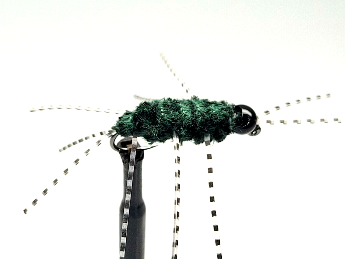 3 Tungsten Bead Girdle Bugs - Pat's Rubber Legs Stone Fly Nymphs For Fly Fishing
